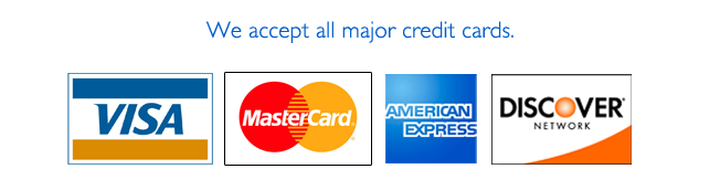 credit cards accepted